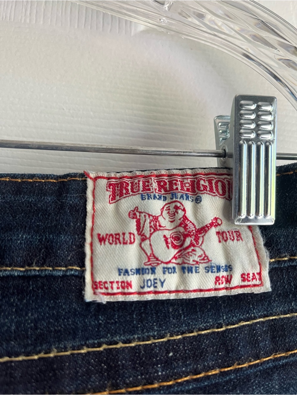 True Religion Joey Low Rise Twist Seam Flare Jeans Sz 30 Flawless Condition Y2K - Picture 5 of 6
